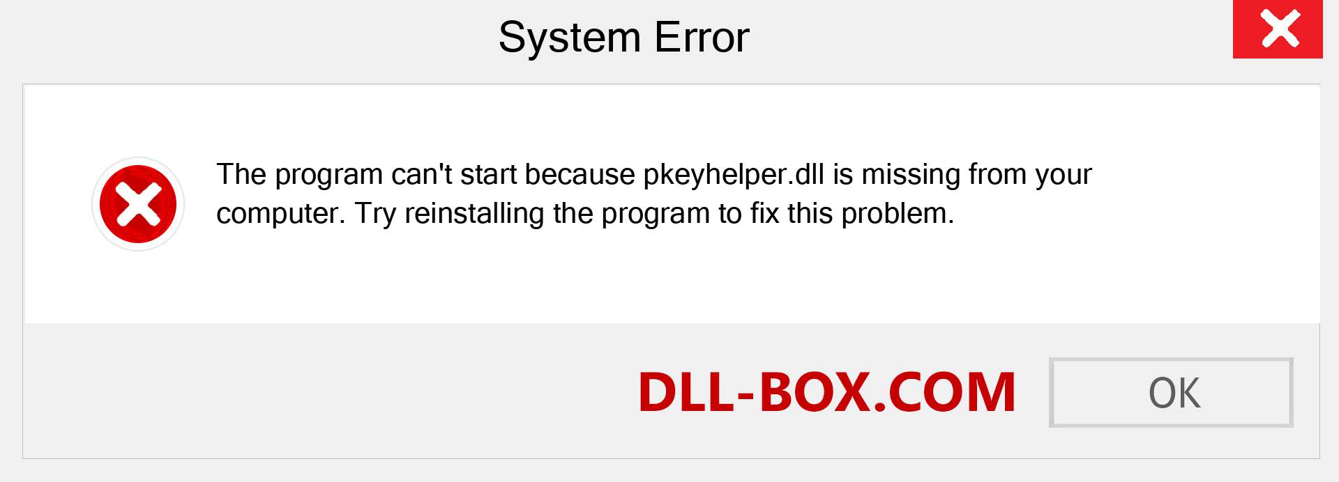  pkeyhelper.dll file is missing?. Download for Windows 7, 8, 10 - Fix  pkeyhelper dll Missing Error on Windows, photos, images
