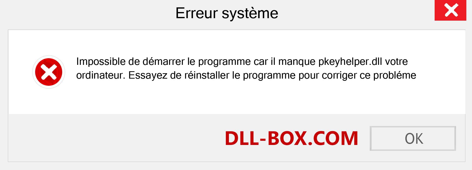 Le fichier pkeyhelper.dll est manquant ?. Télécharger pour Windows 7, 8, 10 - Correction de l'erreur manquante pkeyhelper dll sur Windows, photos, images